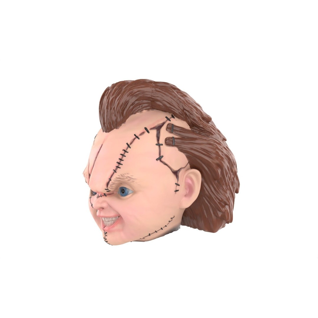 Chucky Doll Head 3D Model – High Poly PBR Character Asset, FBX & More - View 8