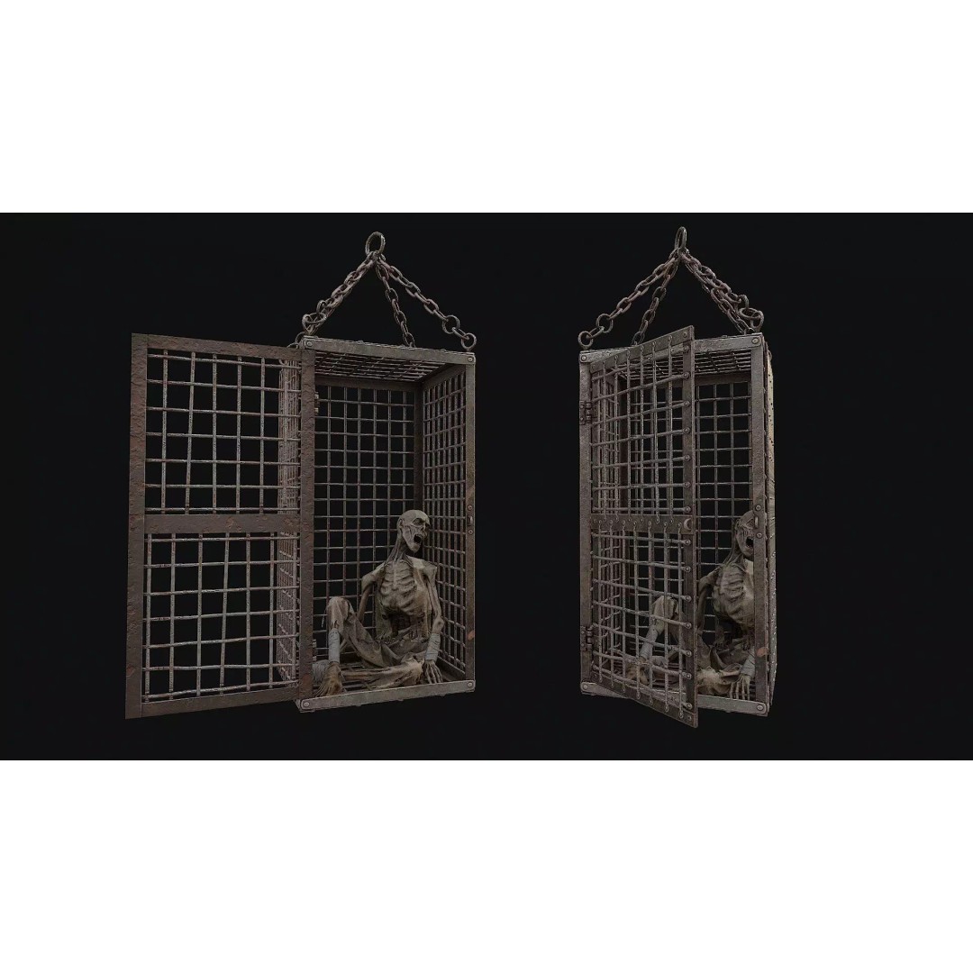 Medieval Prisoner 3D Model – Low Poly Game Asset, FBX, PBR - View 2
