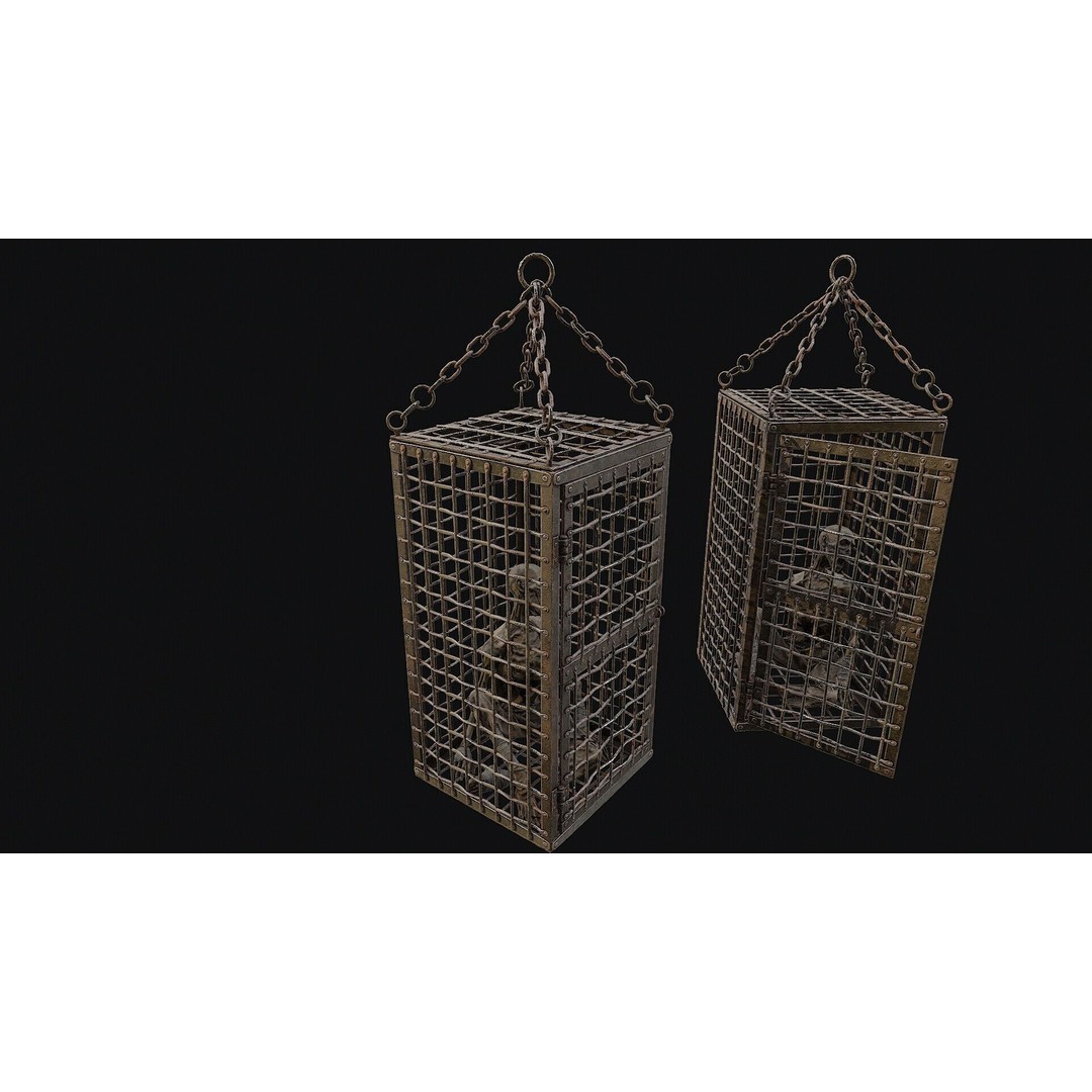 Medieval Prisoner 3D Model – Low Poly Game Asset, FBX, PBR - View 4