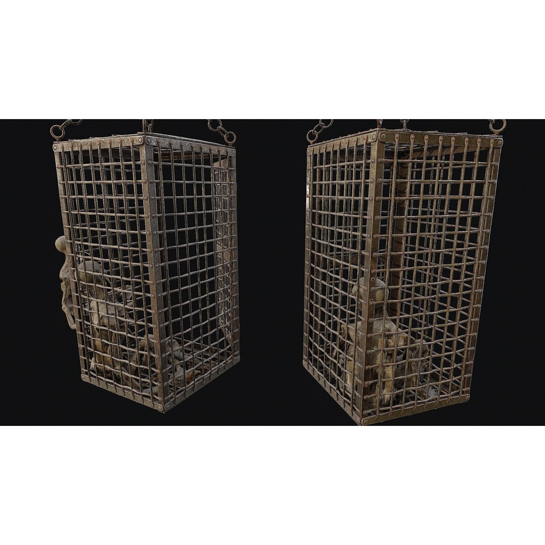 Medieval Prisoner 3D Model – Low Poly Game Asset, FBX, PBR - View 7