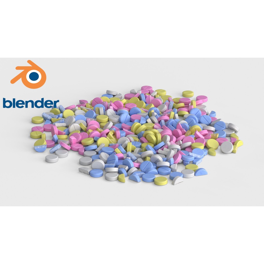 Medication Pill 3D Model – Low Poly Medical Asset, FBX, PBR Textures - View 10