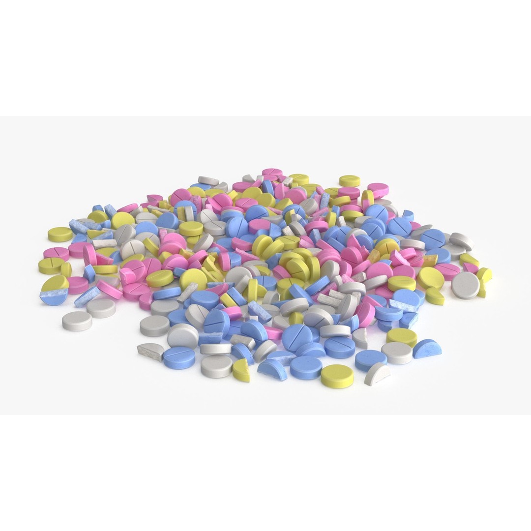 Medication Pill 3D Model – Low Poly Medical Asset, FBX, PBR Textures - View 14