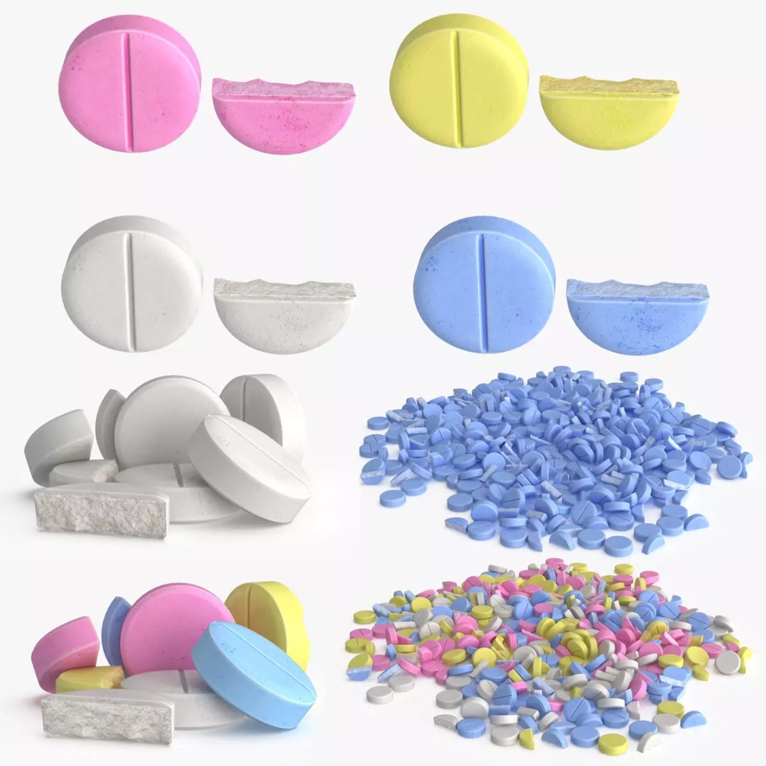 Medication Pill 3D Model – Low Poly Medical Asset, FBX, PBR Textures - View 2