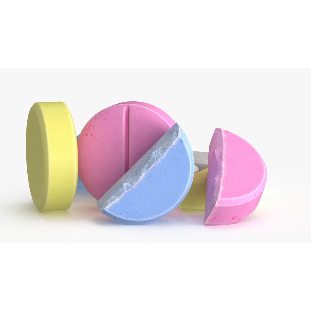 Medication Pill 3D Model – Low Poly Medical Asset, FBX, PBR Textures - View 4