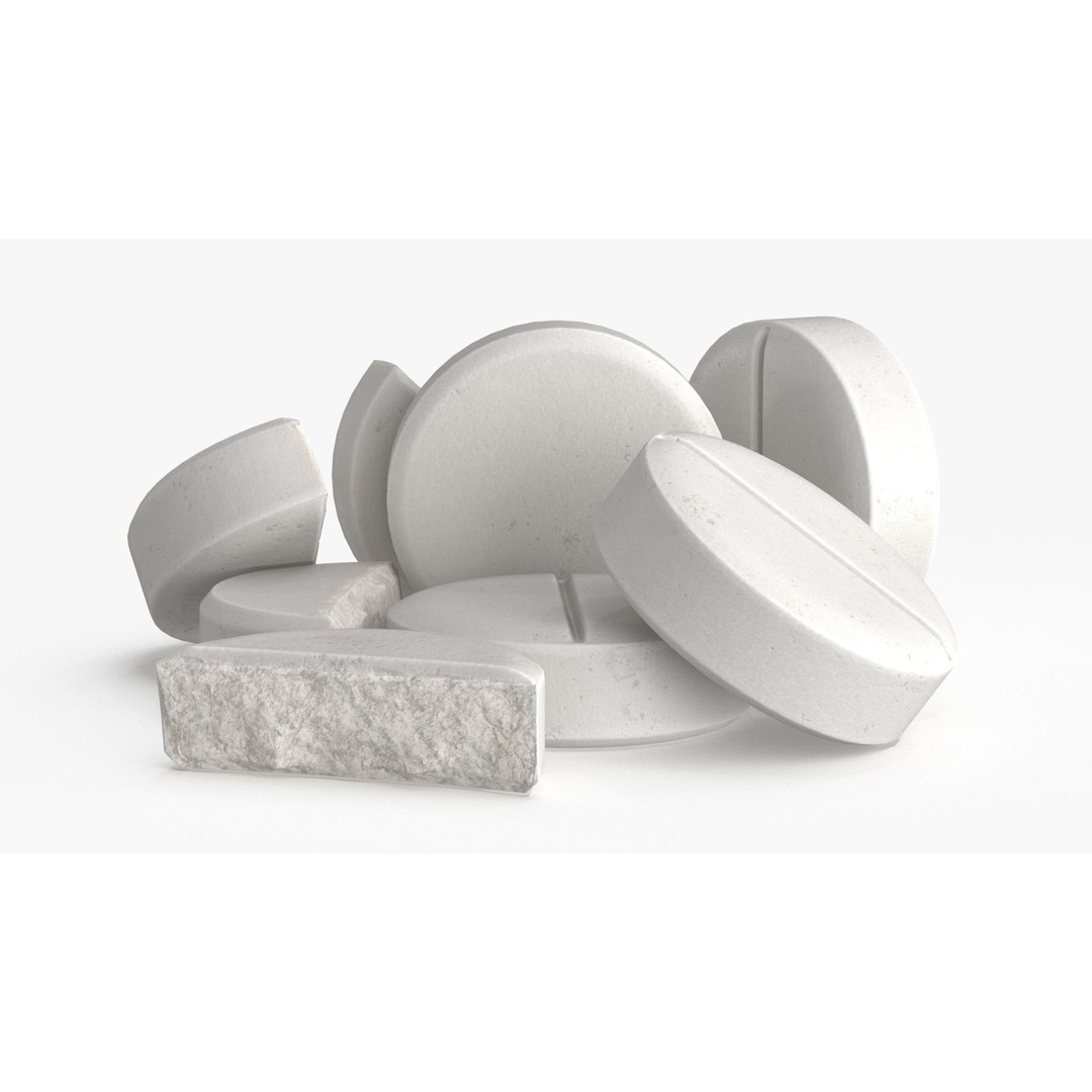 Medication Pill 3D Model – Low Poly Medical Asset, FBX, PBR Textures - View 5