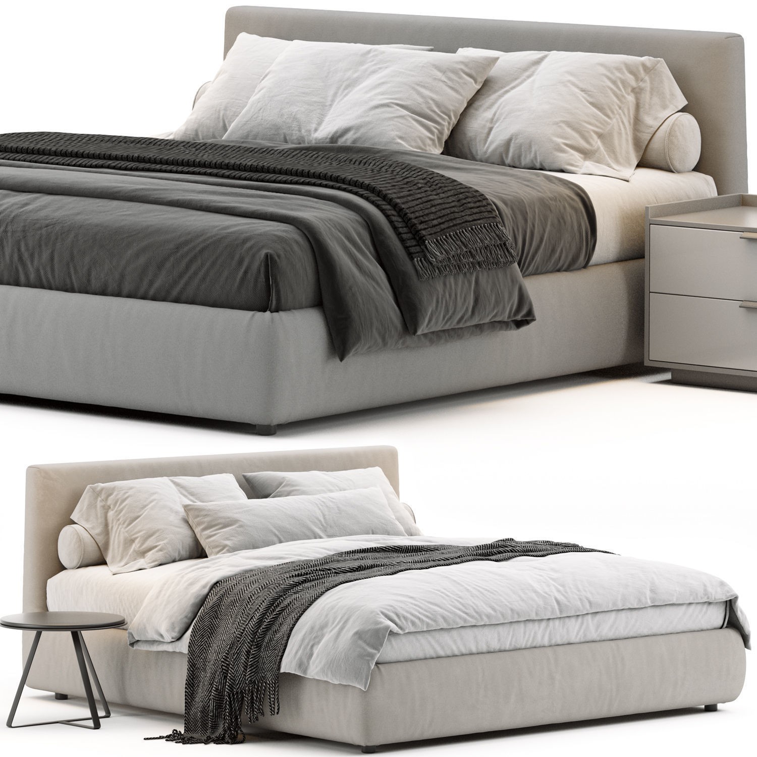 Merkurio Bed - Game-Ready 3D Model - View 3