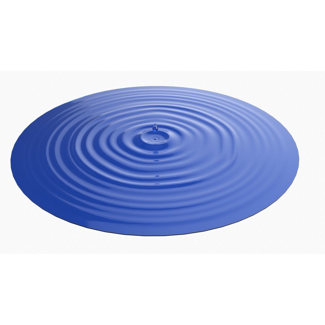 Water Surface 3D Model – PBR Textured Game Asset, FBX/OBJ - View 4