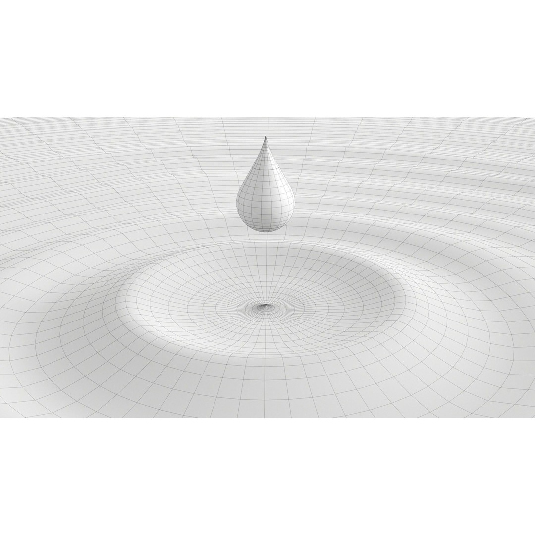 Water Surface 3D Model – PBR Textured Game Asset, FBX/OBJ - View 8