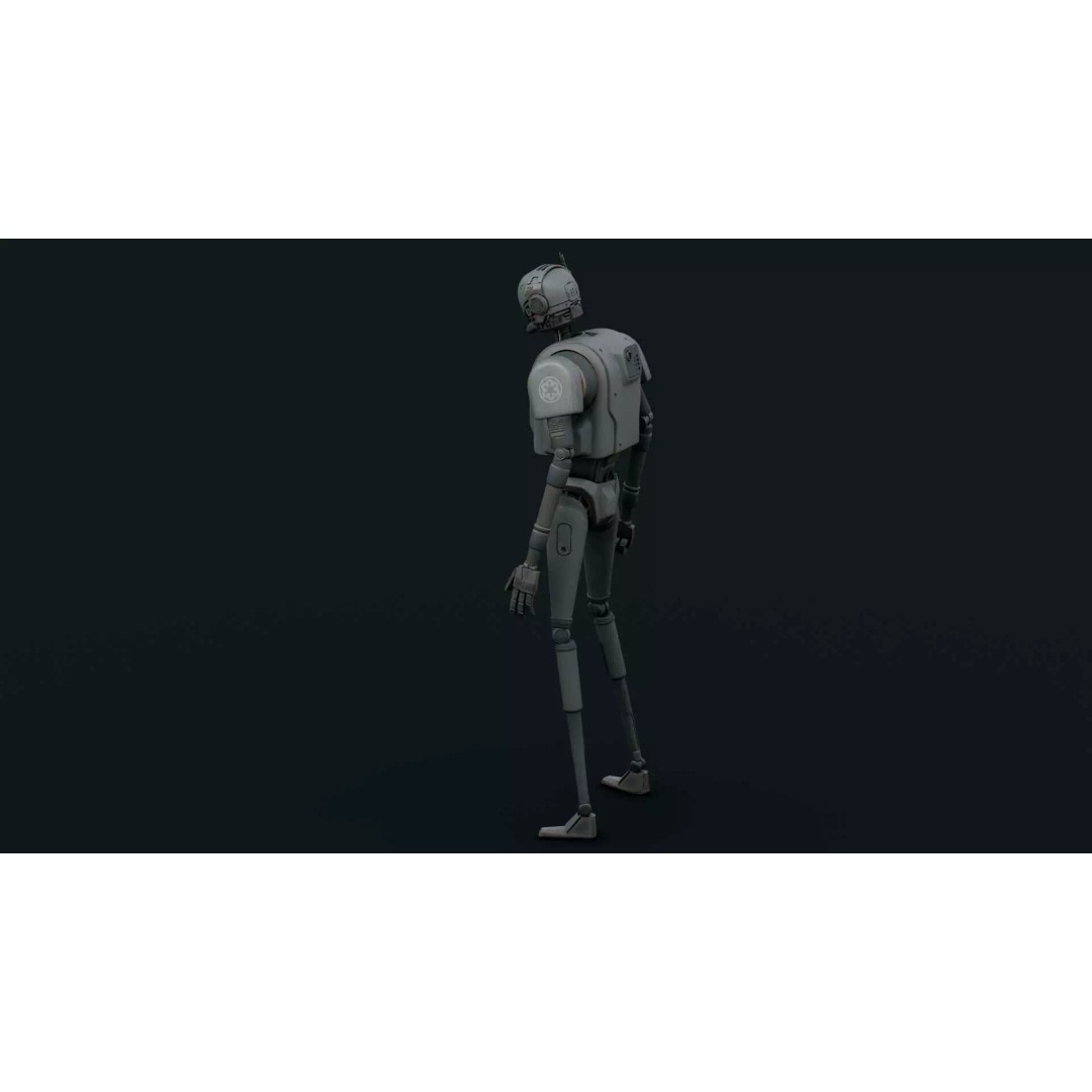 IMPERIAL DROID-05 3D Model – Rigged Sci-Fi Character for Unity & Unreal Engine - View 12