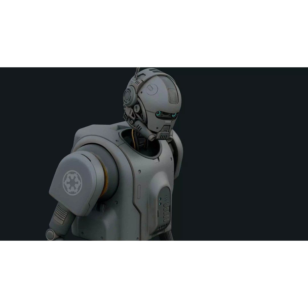 IMPERIAL DROID-05 3D Model – Rigged Sci-Fi Character for Unity & Unreal Engine - View 23