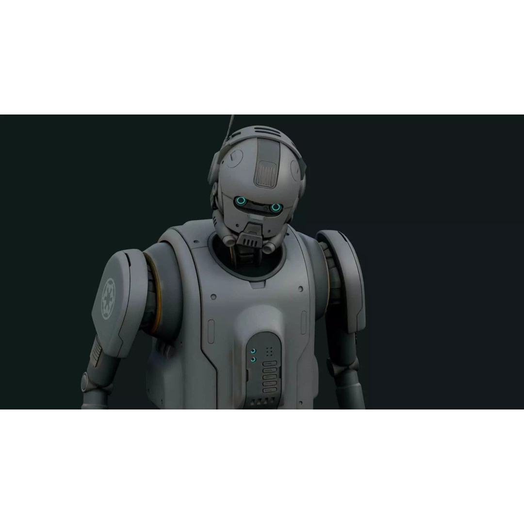 IMPERIAL DROID-05 3D Model – Rigged Sci-Fi Character for Unity & Unreal Engine - View 24