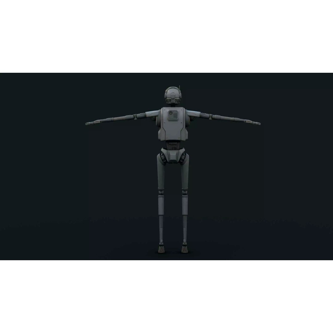 IMPERIAL DROID-05 3D Model – Rigged Sci-Fi Character for Unity & Unreal Engine - View 32