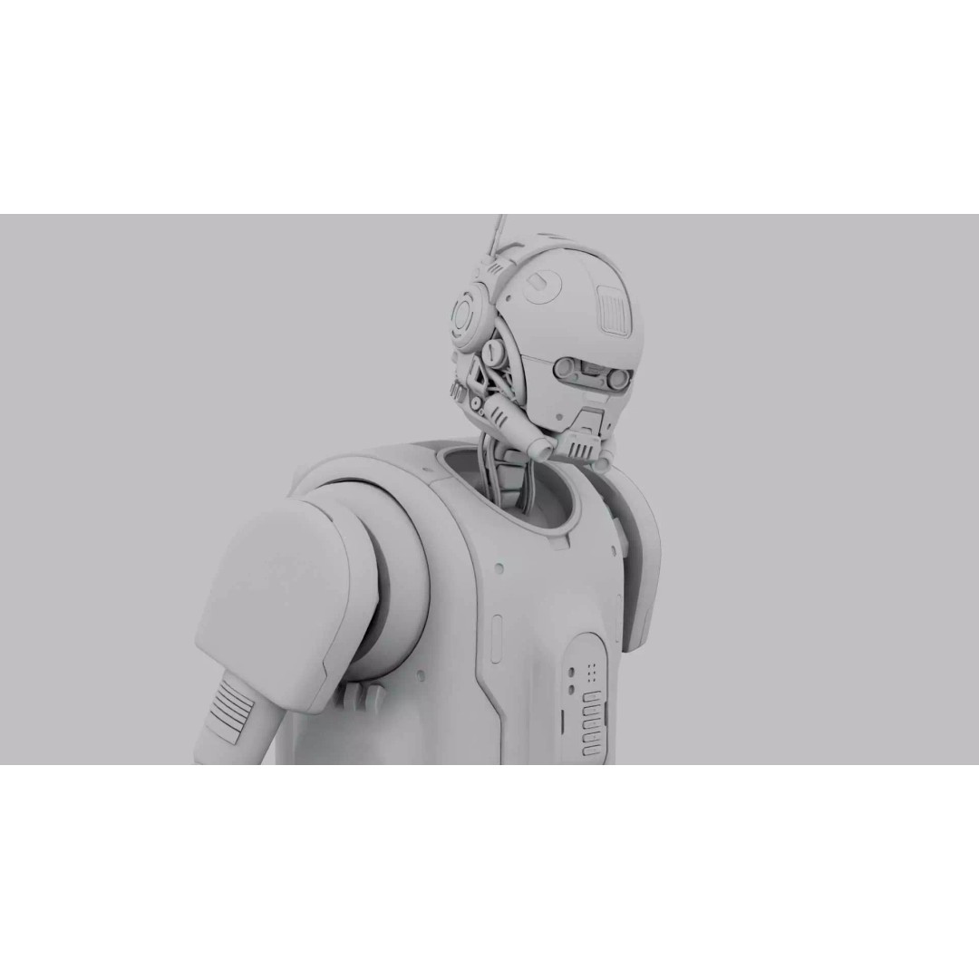 IMPERIAL DROID-05 3D Model – Rigged Sci-Fi Character for Unity & Unreal Engine - View 35