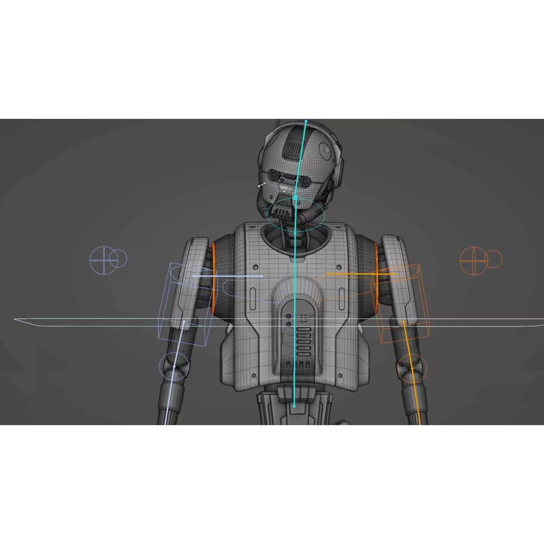 IMPERIAL DROID-05 3D Model – Rigged Sci-Fi Character for Unity & Unreal Engine - View 39