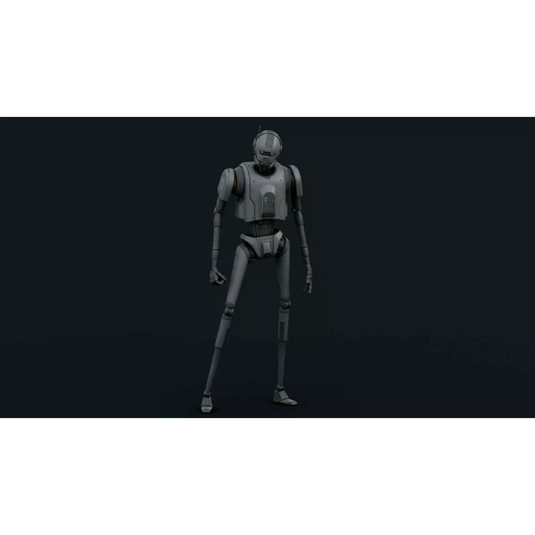 IMPERIAL DROID-05 3D Model – Rigged Sci-Fi Character for Unity & Unreal Engine - View 4