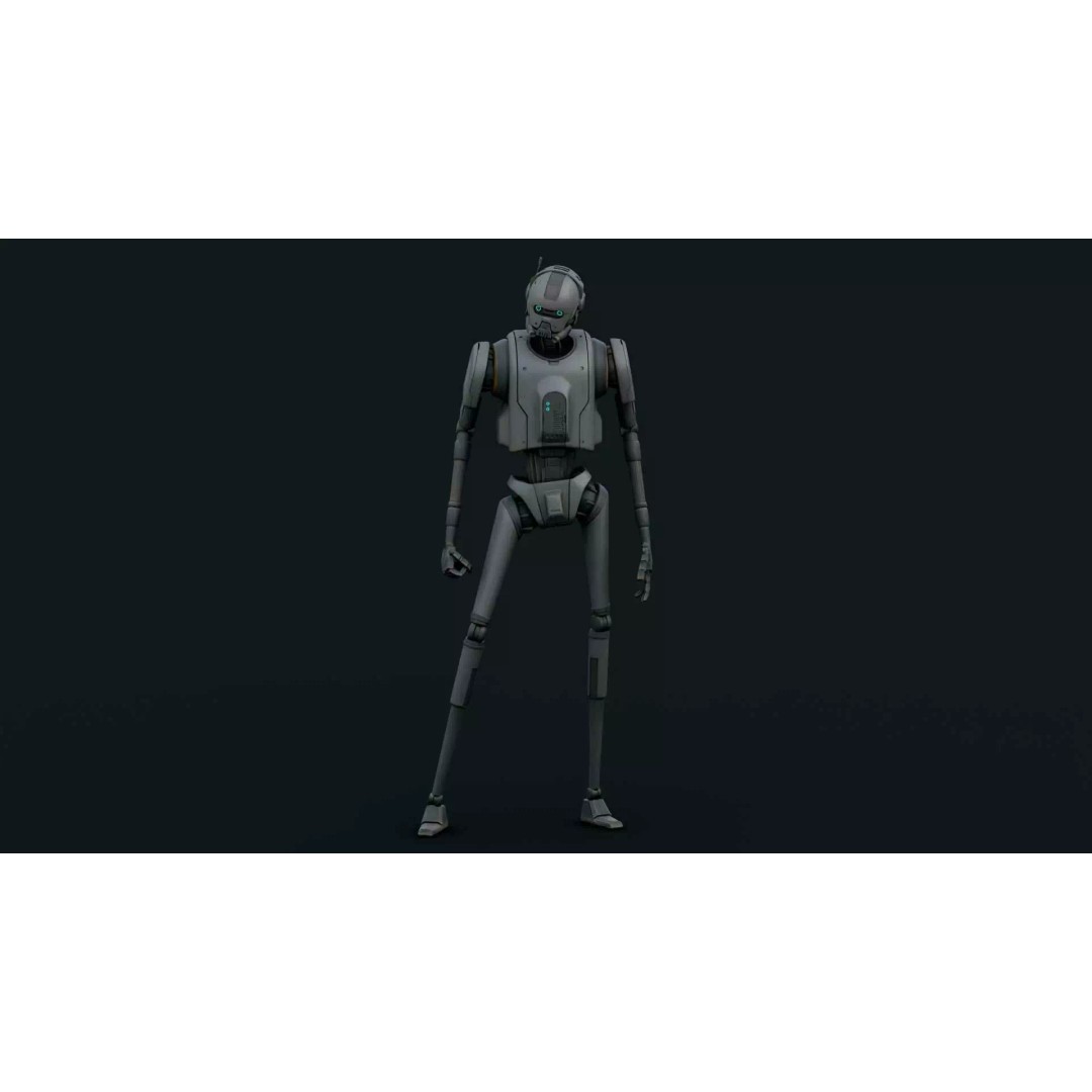 IMPERIAL DROID-05 3D Model – Rigged Sci-Fi Character for Unity & Unreal Engine - View 5