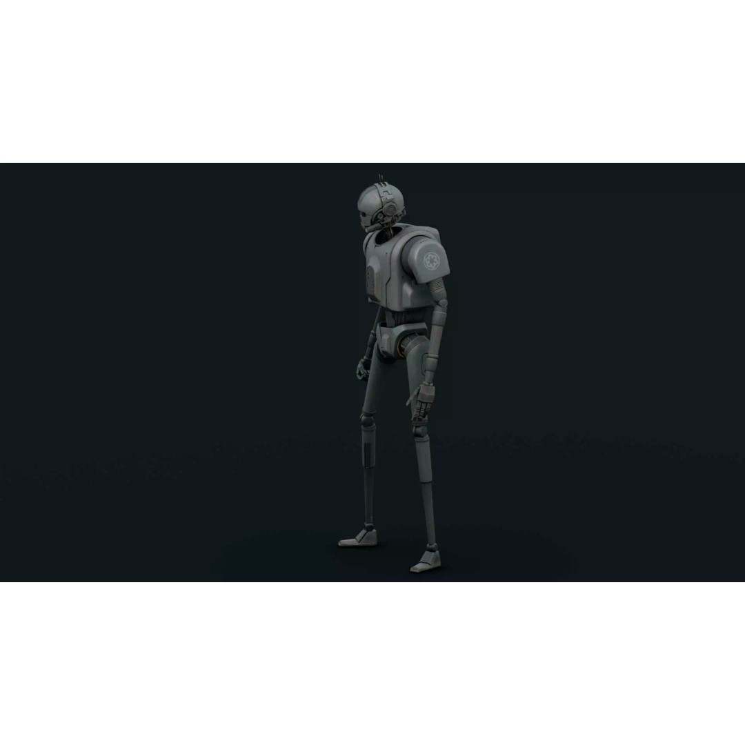 IMPERIAL DROID-05 3D Model – Rigged Sci-Fi Character for Unity & Unreal Engine - View 9