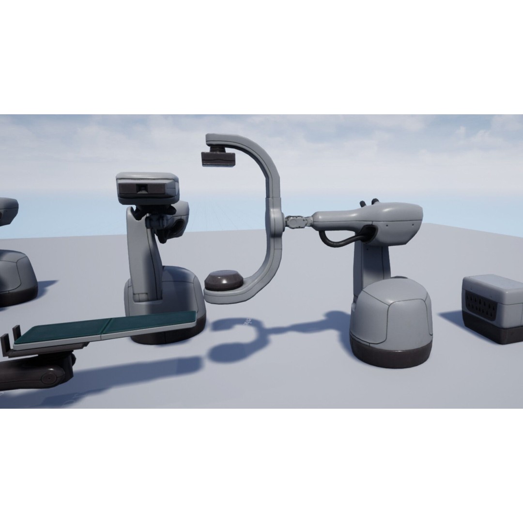 Medical Robots 3D Model – Low Poly Rigged Animated Pack, FBX - View 3