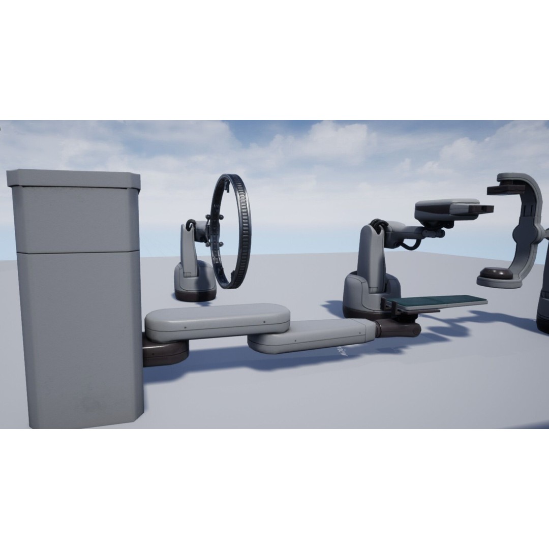 Medical Robots 3D Model – Low Poly Rigged Animated Pack, FBX - View 5