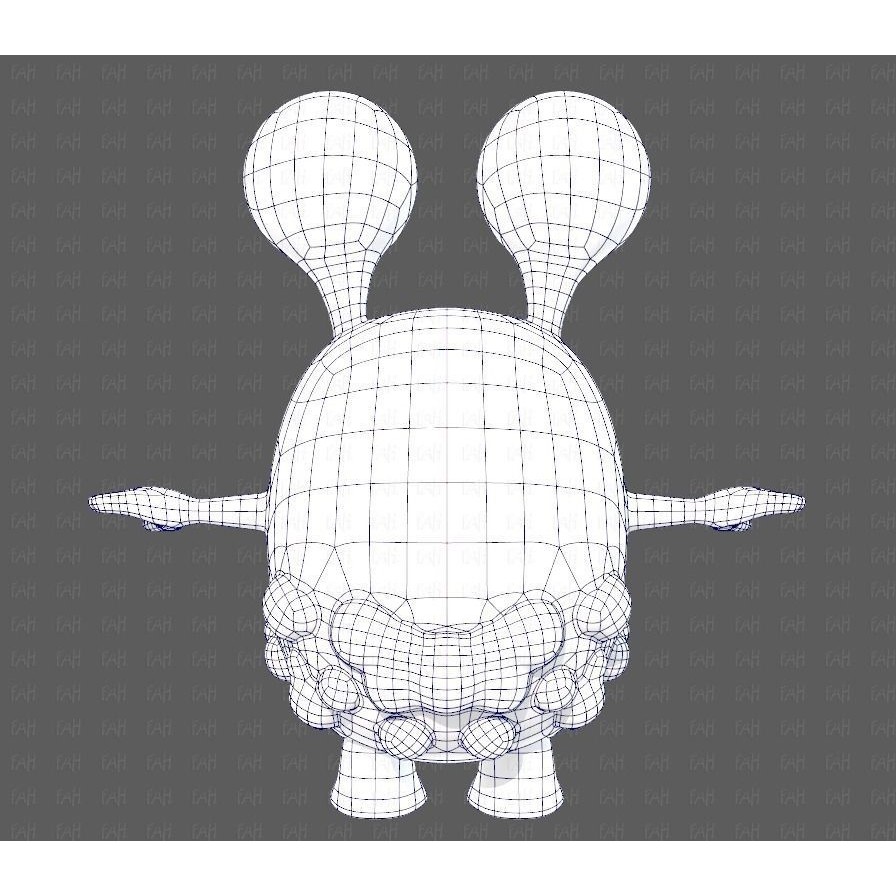 Monster V08 3D Model – Low Poly Cartoon Character for Animation - View 15