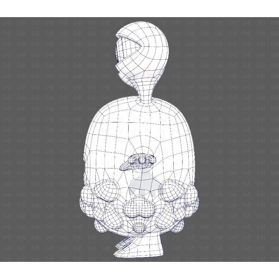 Monster V08 3D Model – Low Poly Cartoon Character for Animation - View 17