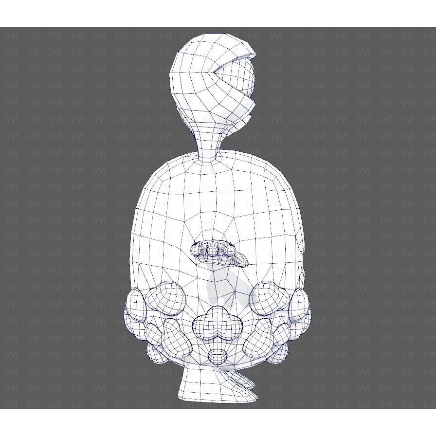 Monster V08 3D Model – Low Poly Cartoon Character for Animation - View 29
