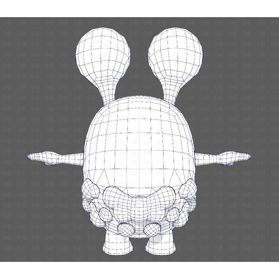 Monster V08 3D Model – Low Poly Cartoon Character for Animation - View 31