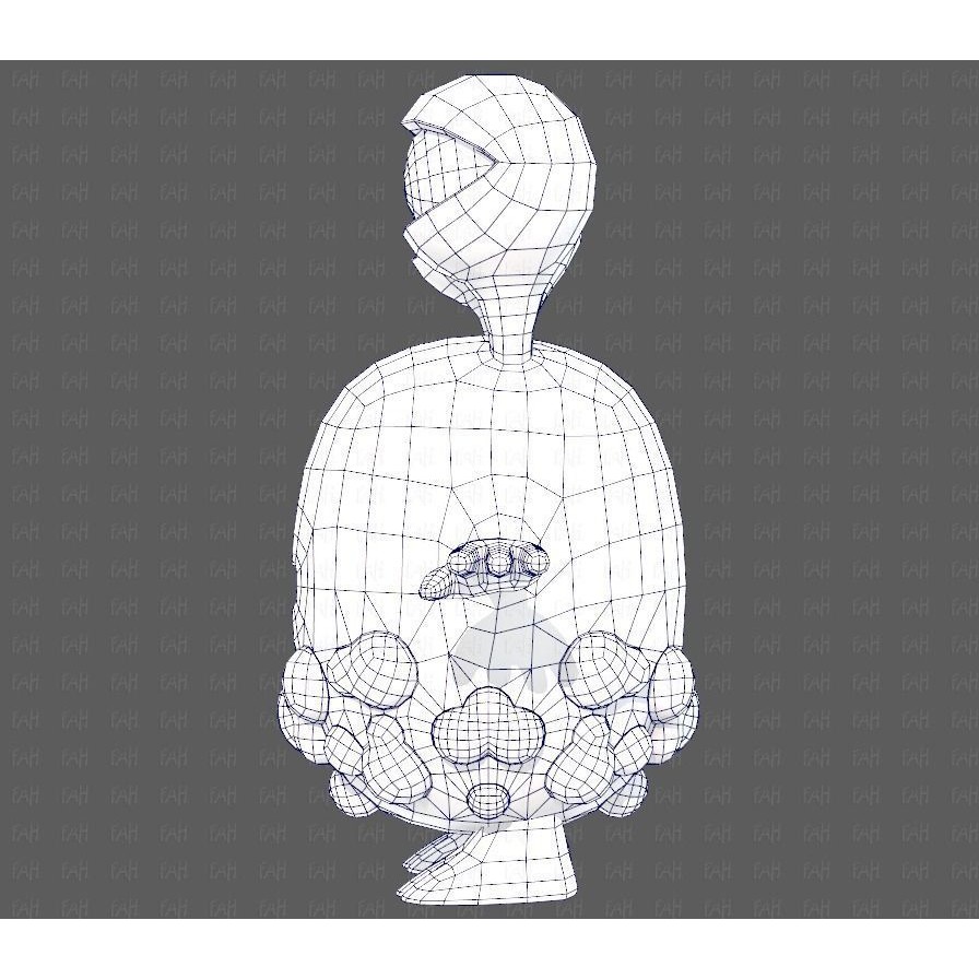 Monster V08 3D Model – Low Poly Cartoon Character for Animation - View 33