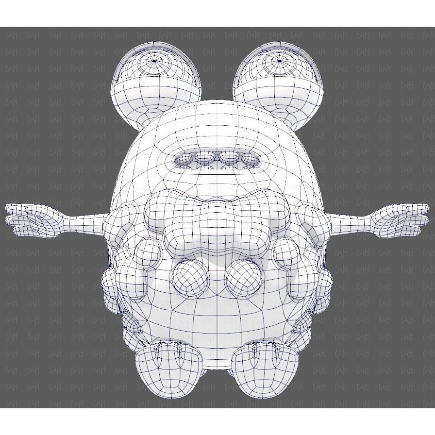 Monster V08 3D Model – Low Poly Cartoon Character for Animation - View 40