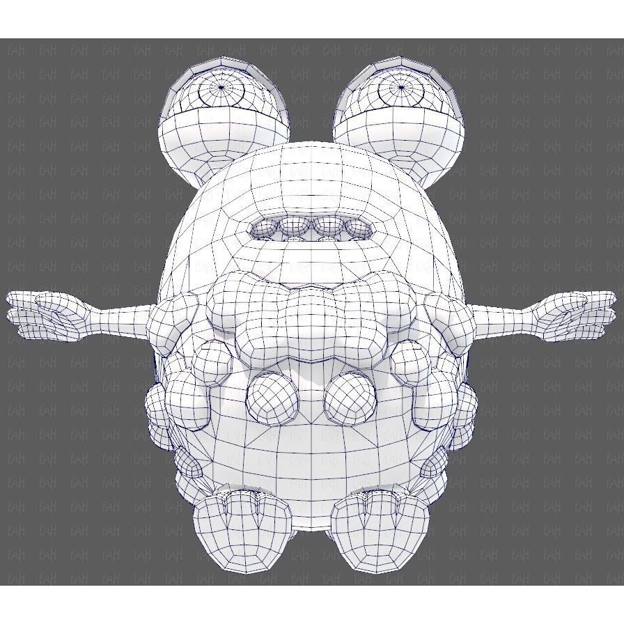 Monster V08 3D Model – Low Poly Cartoon Character for Animation - View 42