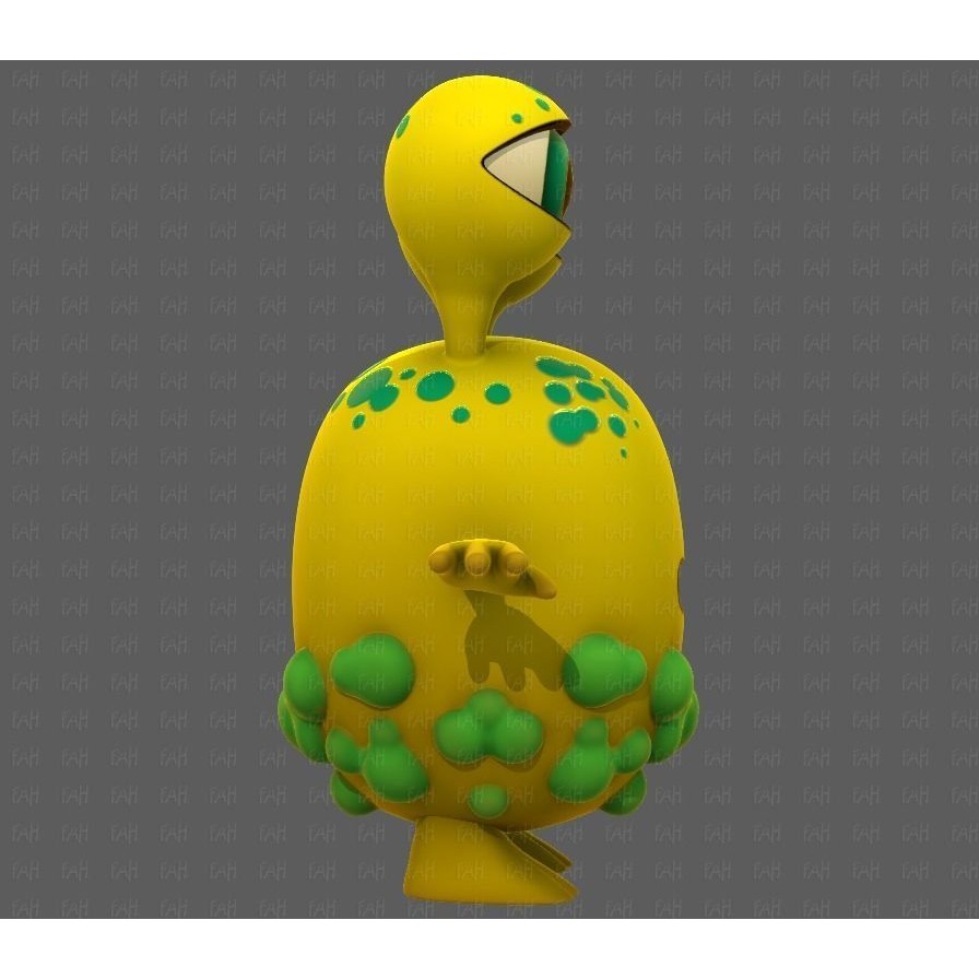 Monster V08 3D Model – Low Poly Cartoon Character for Animation - View 5