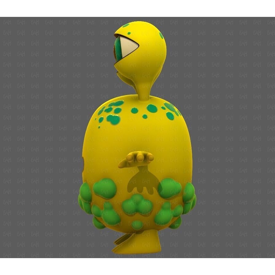 Monster V08 3D Model – Low Poly Cartoon Character for Animation - View 9
