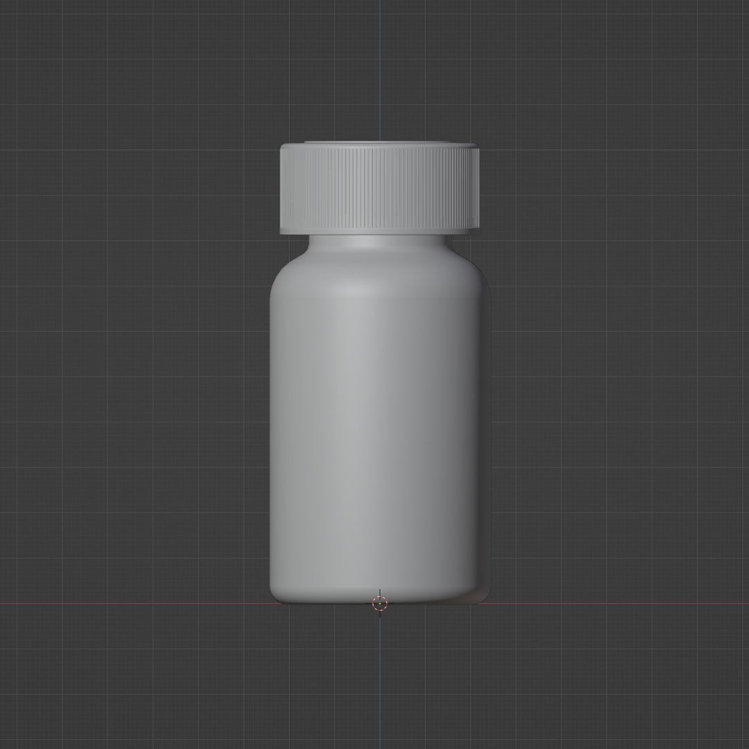 Plastic Pill Packer 3D Model – PBR Nutritional Supplement Bottle, FBX, Blender - View 10
