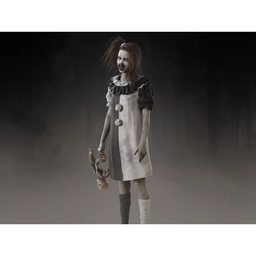Little Pale Girl 3D Model – Low Poly Rigged Character, FBX, Blender - View 7