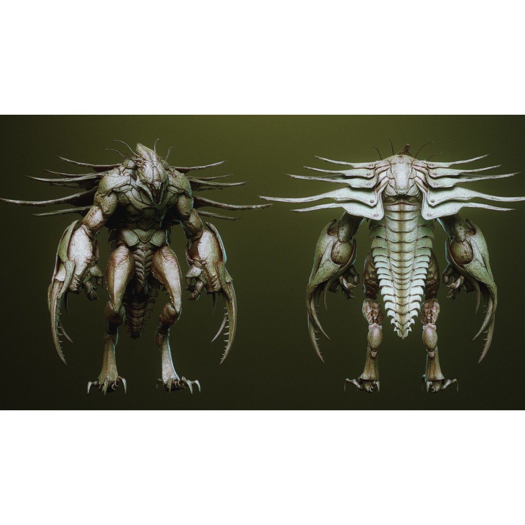 iNSEKt 3D Model – High Poly Creature Parts Kitbash for Zbrush - View 4