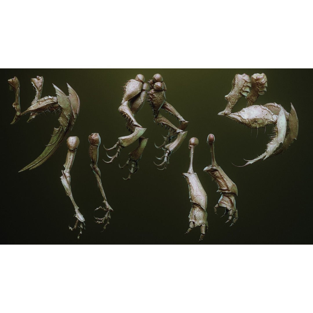 iNSEKt 3D Model – High Poly Creature Parts Kitbash for Zbrush - View 48