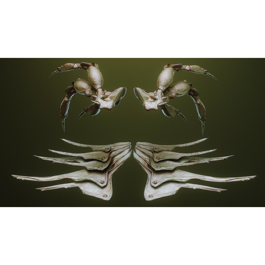 iNSEKt 3D Model – High Poly Creature Parts Kitbash for Zbrush - View 82