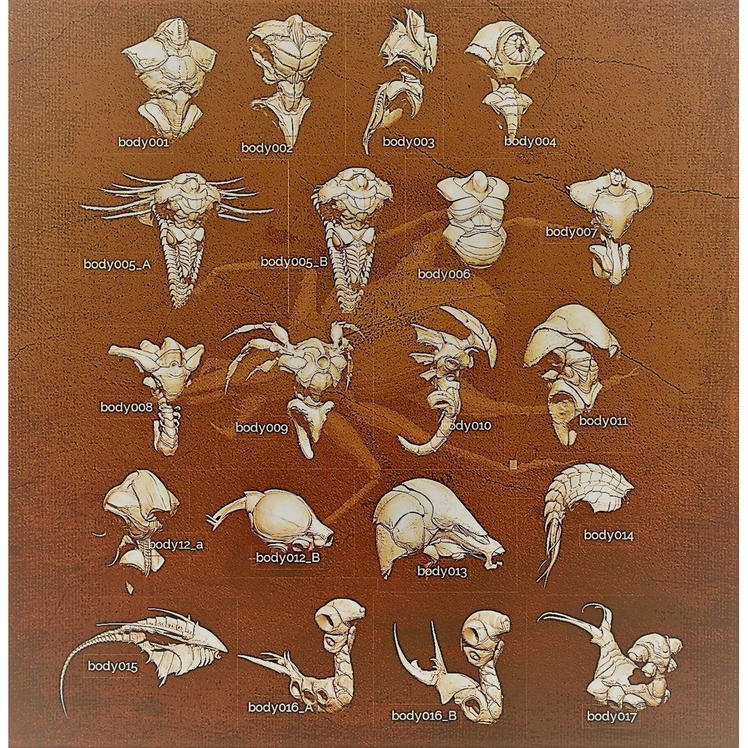iNSEKt 3D Model – High Poly Creature Parts Kitbash for Zbrush - View 84