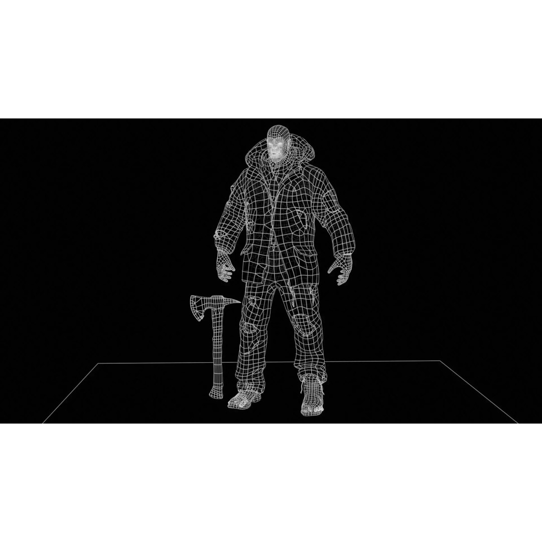 Zombie Juggernaut 3D Model – Low Poly Rigged Character for Games - View 10