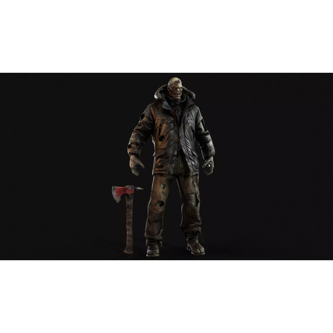 Zombie Juggernaut 3D Model – Low Poly Rigged Character for Games - View 25