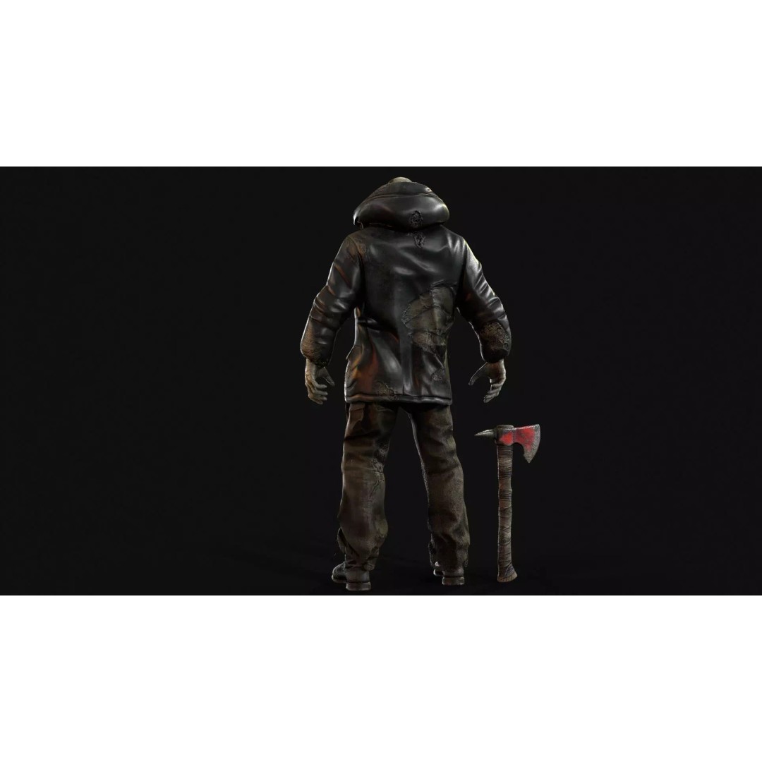 Zombie Juggernaut 3D Model – Low Poly Rigged Character for Games - View 27
