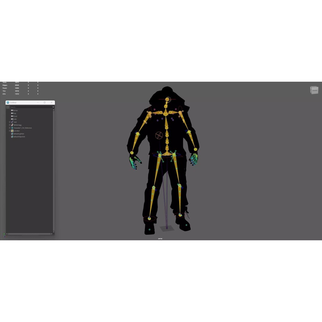 Zombie Juggernaut 3D Model – Low Poly Rigged Character for Games - View 29