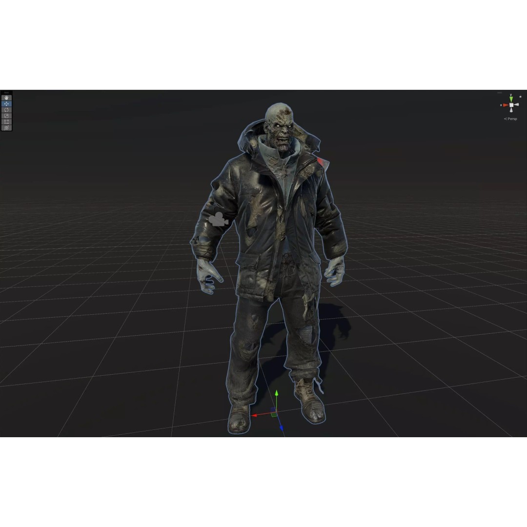 Zombie Juggernaut 3D Model – Low Poly Rigged Character for Games - View 36