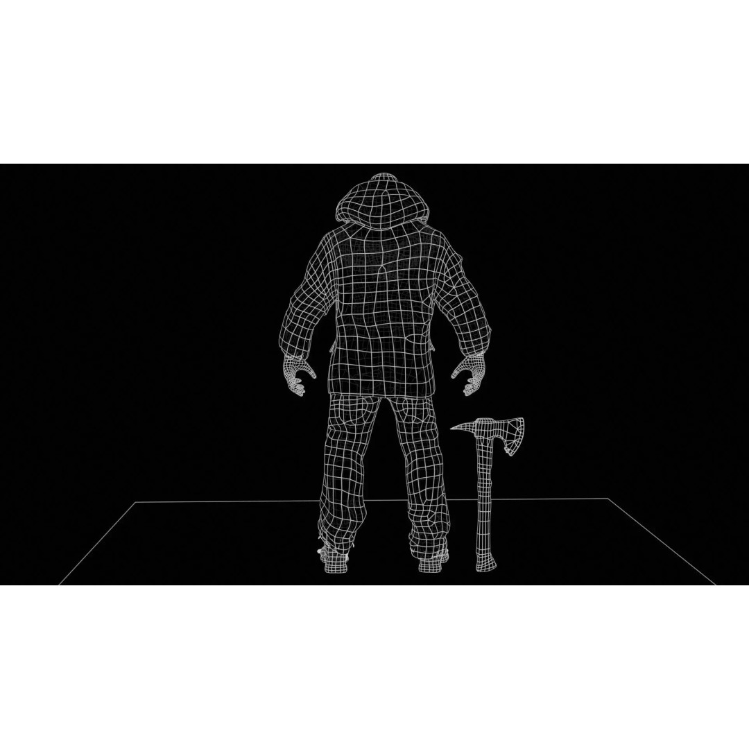 Zombie Juggernaut 3D Model – Low Poly Rigged Character for Games - View 8