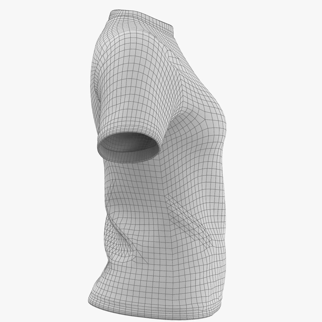 T-Shirt 3D Model – Low Poly Realistic Clothing for Games, FBX, OBJ - View 15