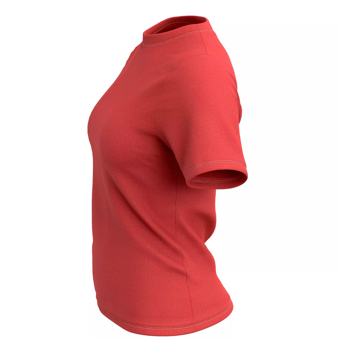 T-Shirt 3D Model – Low Poly Realistic Clothing for Games, FBX, OBJ - View 17