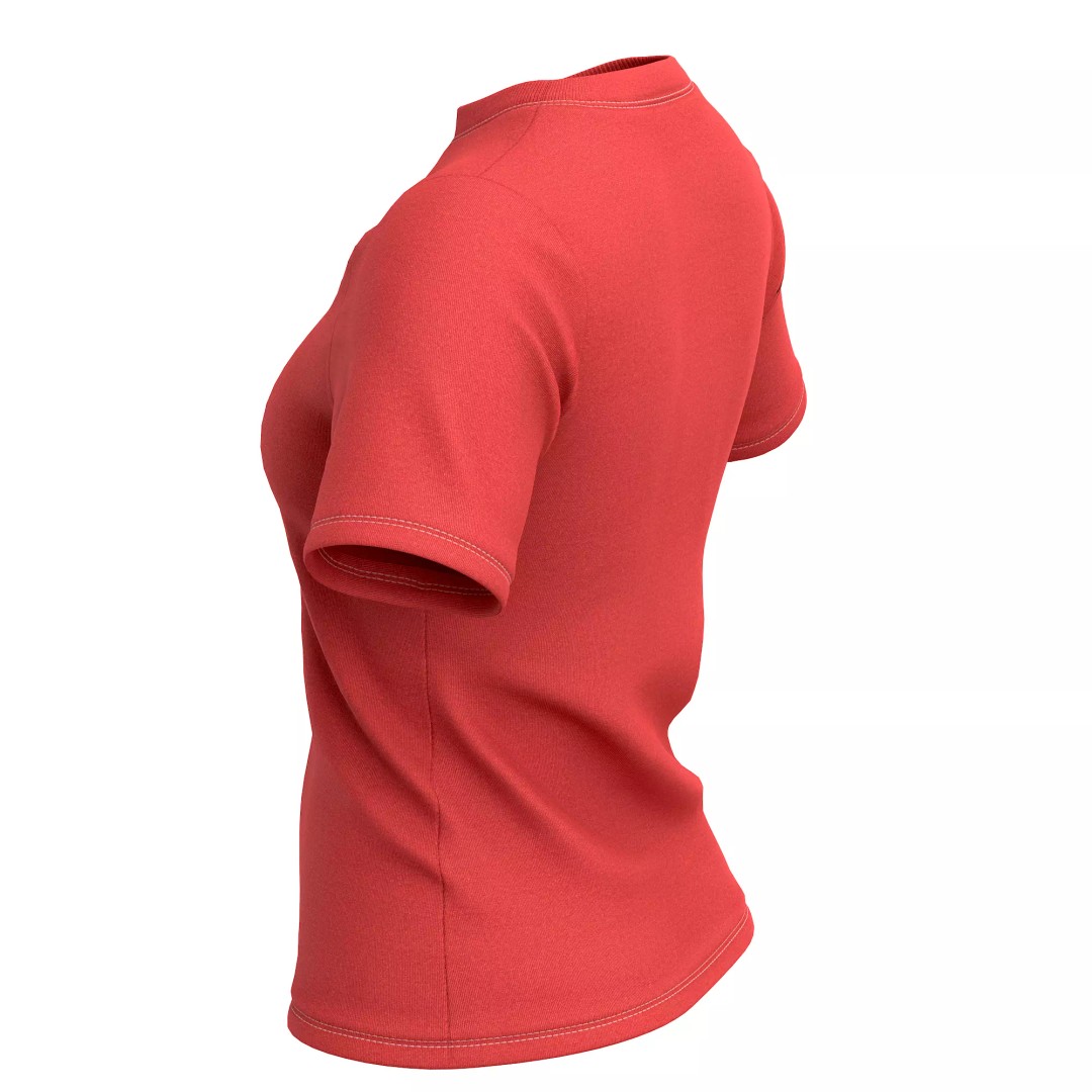 T-Shirt 3D Model – Low Poly Realistic Clothing for Games, FBX, OBJ - View 18