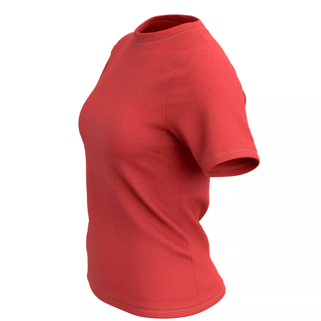 T-Shirt 3D Model – Low Poly Realistic Clothing for Games, FBX, OBJ - View 19