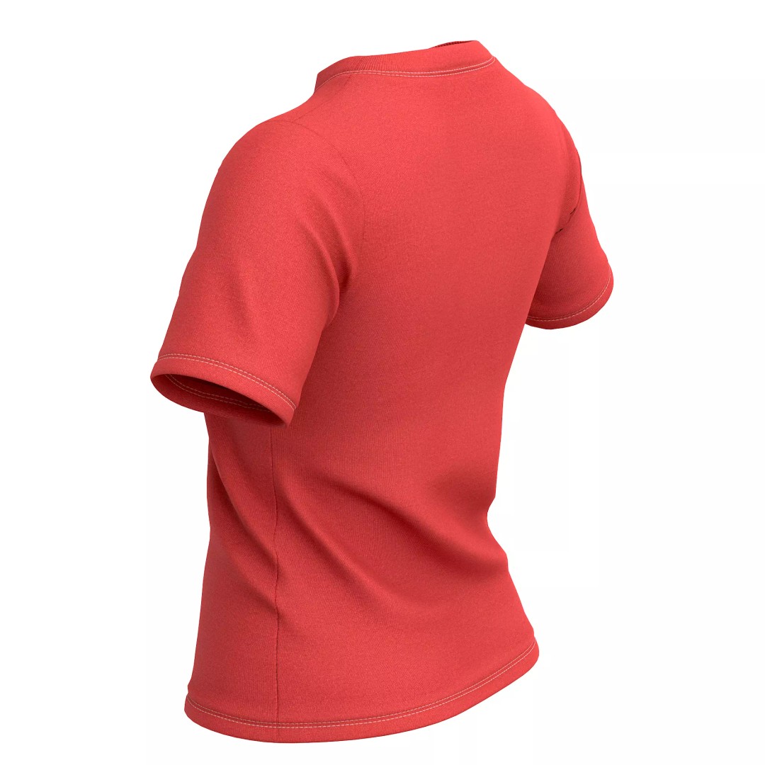 T-Shirt 3D Model – Low Poly Realistic Clothing for Games, FBX, OBJ - View 20