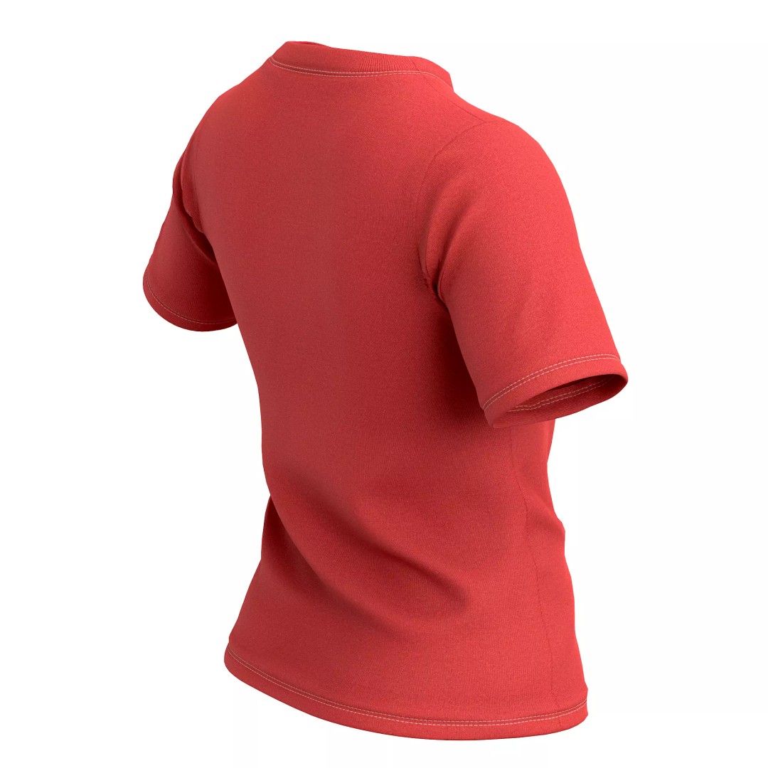 T-Shirt 3D Model – Low Poly Realistic Clothing for Games, FBX, OBJ - View 21